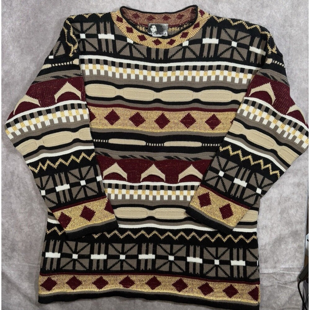 In Charge Sweater Women’s Small Multicolor Vintage Pullover